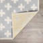 Tapis rectangulaire en polyester tissé à la machine géométrique crème-811152241