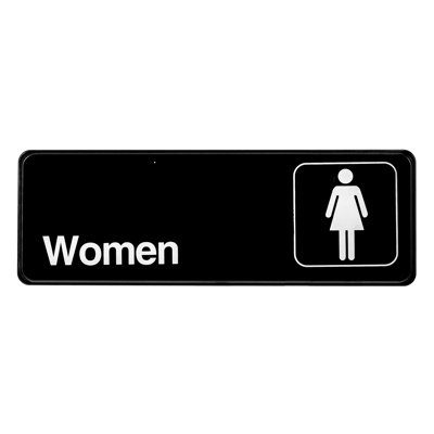Enseigne à toilettes pour femmes
