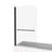Bath Tub Pivot Shower Screen, With 1/4" Tempered Glass And Towel Bar-115606835