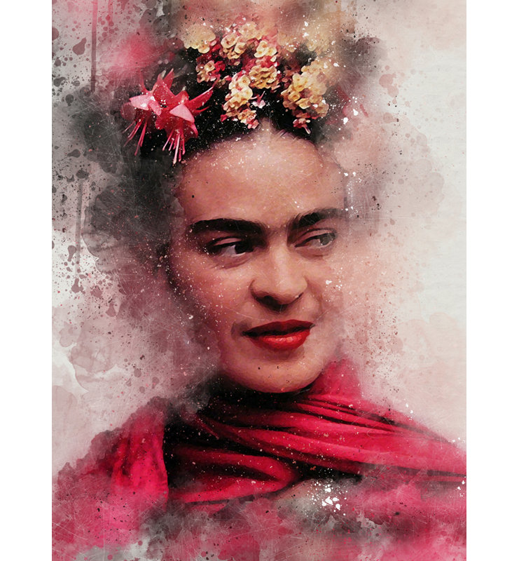 «Frida Kahlo» par Stephen Chambers, impression sur toile tendue, H 18 po x l 15 po x P 1,5 po
