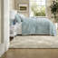 Comfortable Cotton Bedding Sets Aqua Coastal Embroidered Style