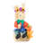 3 Piece Garden Scarecrows Sitting On Hay Bale Set