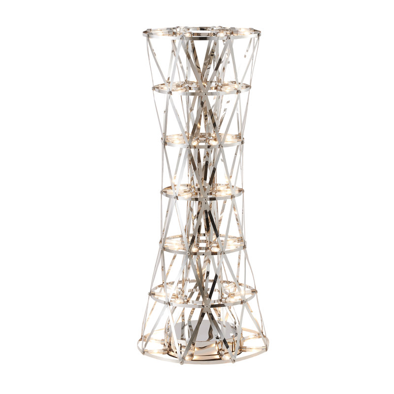 Gold LED Stainless Steel Table Lamp, Chrome