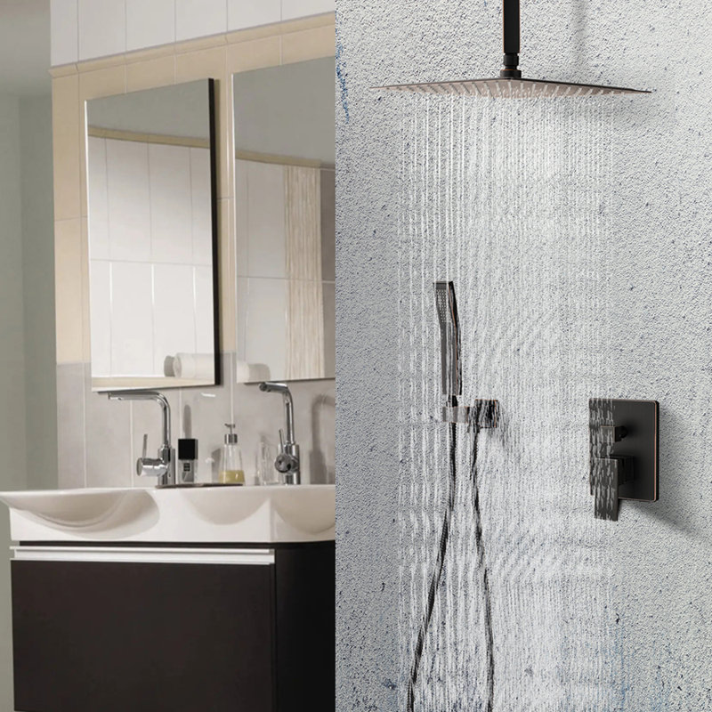Système de douche complet avec valve brute Elin