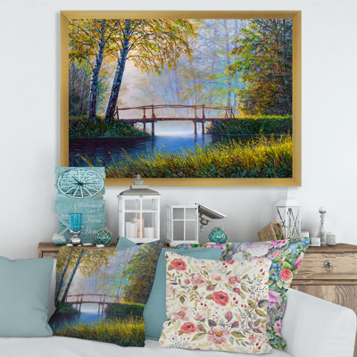 " Morning Sunlight And The Awakening Spring Forest " Painting Print