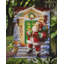 Drapeau Trasdamad père Noël avec cadeaux de Noël jardin taille 438084A66281472494356AC3B7B226E7