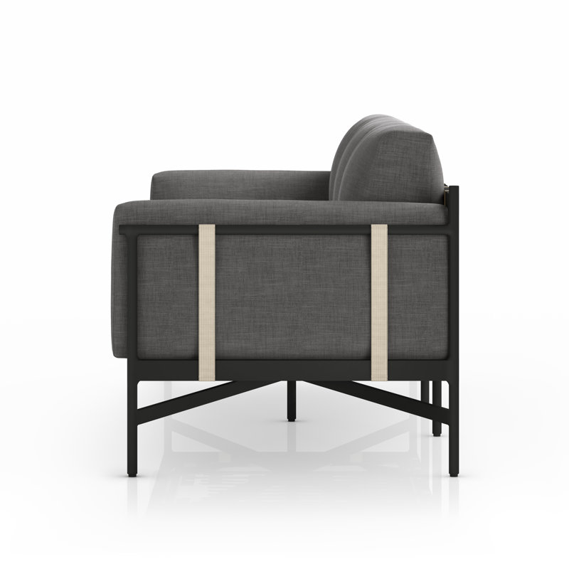 Hearst Outdoor 3 - Seat Patio Sofa, Venao Charcoal Performance