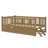 Sturdy Platform Bed With Guardrail And Convenient Trundle-1049671010