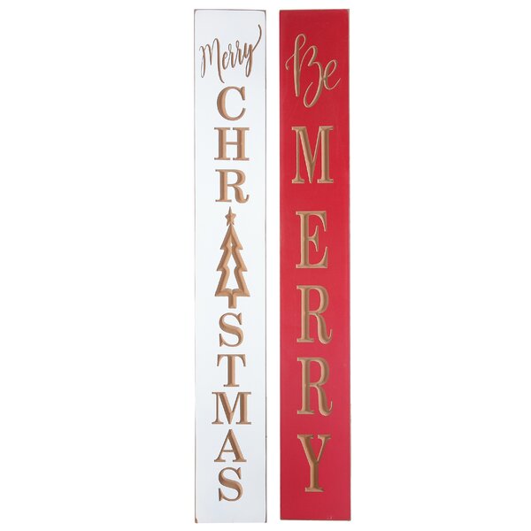 The Holiday Aisle® 2 Piece Christmas Inspired Wall Plaque Set | Wayfair