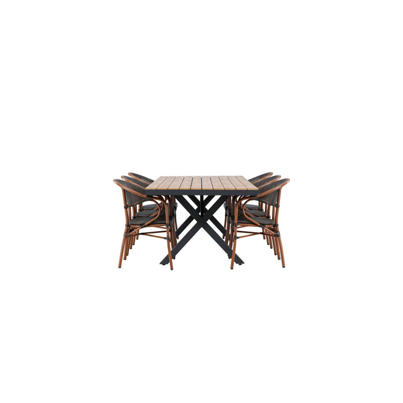 Portmarnock 6 - Person Patio Dining Set Rectangular Table