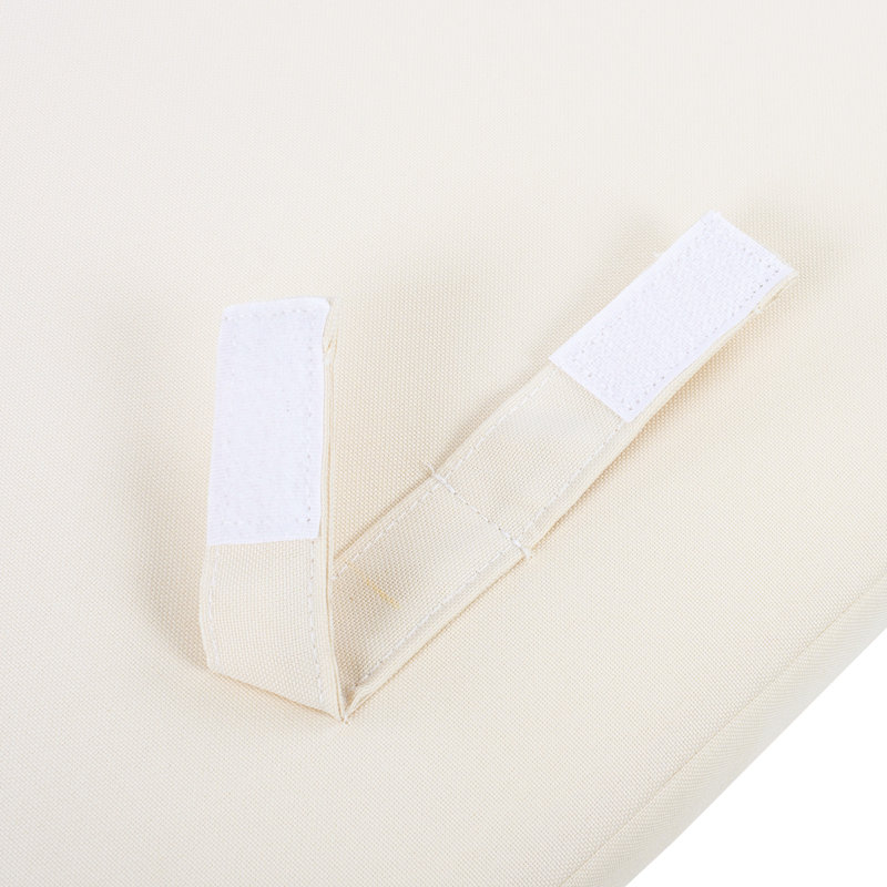 Ensemble de meubles d'extérieur en bois d'acacia 5 pièces, Crème, crème