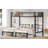 Twin Over Twin & Twin Bunk Beds For 3, Twin XL Over Twin & Twin Bunk Bed Metal Triple Bunk Bed, Black