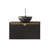 48" Wall-Mounted Black Plywood Cabinet And Black Sintered Stone Countertop, NO Basin, NO Faucet And Sink Cover-1411257059