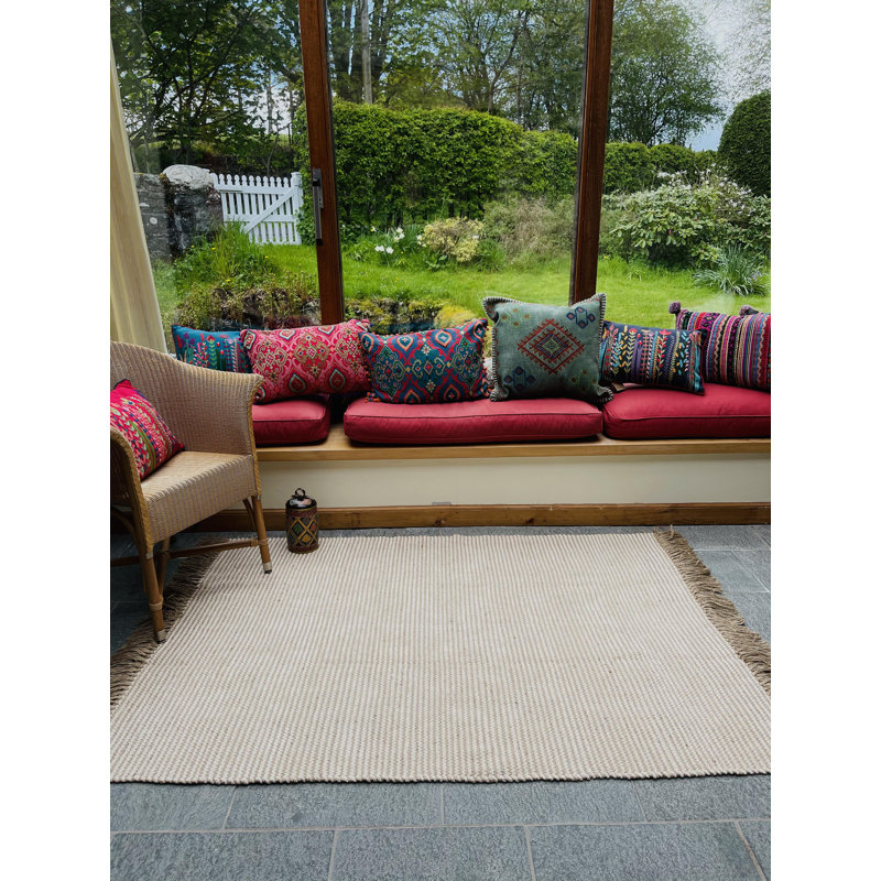 McFall Striped Hand Woven Area Rug, Rectangle 90 x 150cm