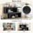 Narrow Console Table With Symmetrical Design, Retro Entryway Table With 2-Tier Open Shelf, Sofa Table For Entryway, Hallway And Living Room-967049413