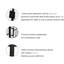 Porte de douche l 40 po x H 72 po noir mat avec miroir de salle de bain pivotant 40 po x 72 po et élément fascinant