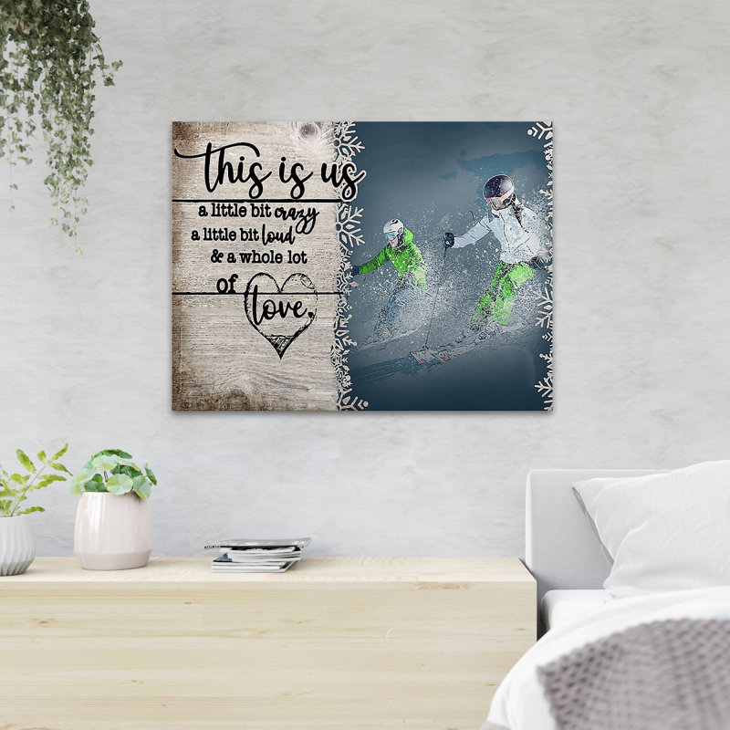 People Peopleing - This Is Us - 1 pièce, reproduction d'art graphique sur toile tendue, H 11 po x l 14 po x P 2 po