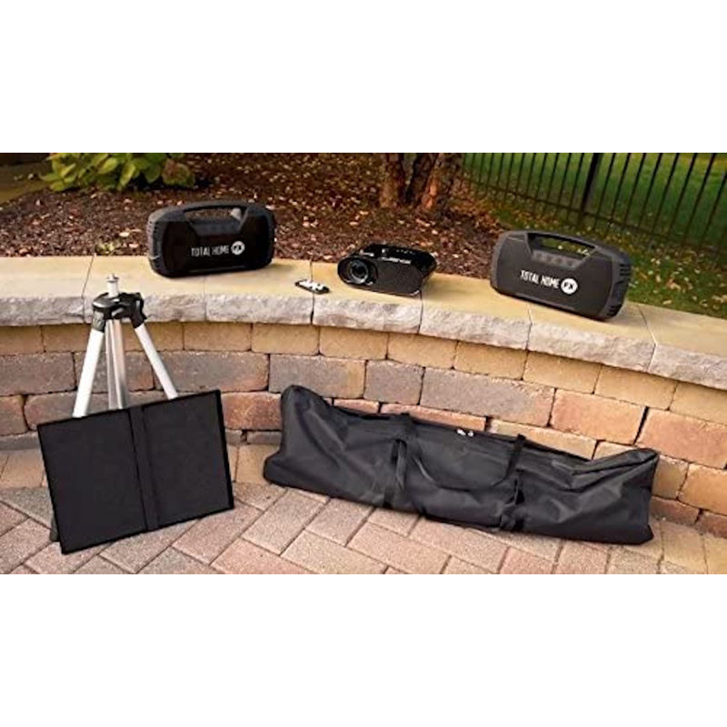 Total HomeFX 1500 Lumens Portable Projector with Remote Included