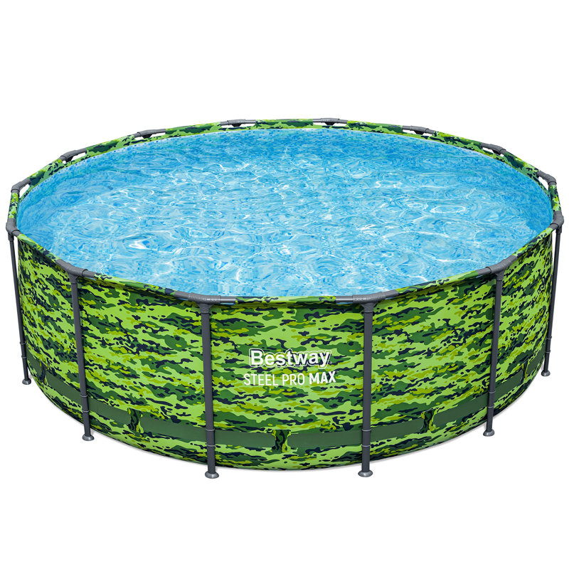 Bestway: Steel Pro Max 14'x48" Camo Pool Set, Durable Construction, Easy Assembly