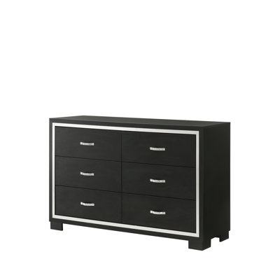 Mobilier de chambre à coucher moderne moderne en bois noir