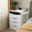 Bureau de maquillage avec panneau caché et station de charge, ensemble de coiffeuse 3 en 1 avec 3 tiroirs, coiffeuse compacte avec tabouret caché, bureau de coiffeuse avec miroir et lumières, coiffeuse