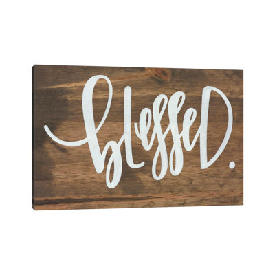 «Blessed», reproduction d'art textuel