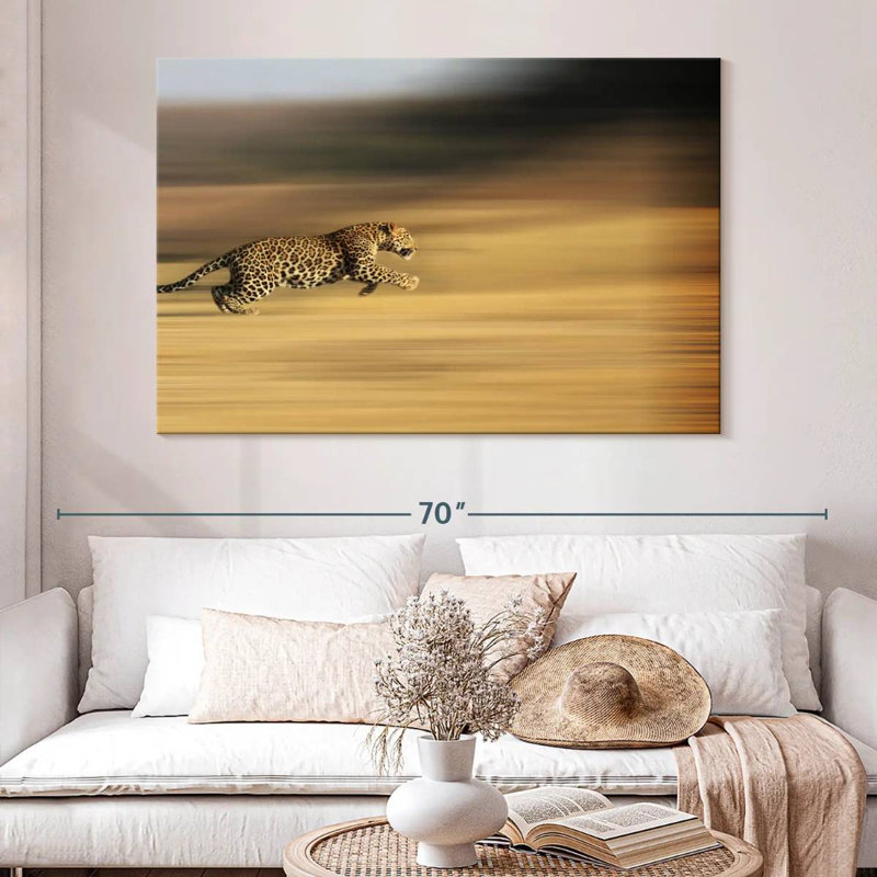 Crowle Leopard Sprint, 34" H x 51" W