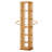 Rotating Bookshelf, Bamboo, Brown, Swivel, Modern Style