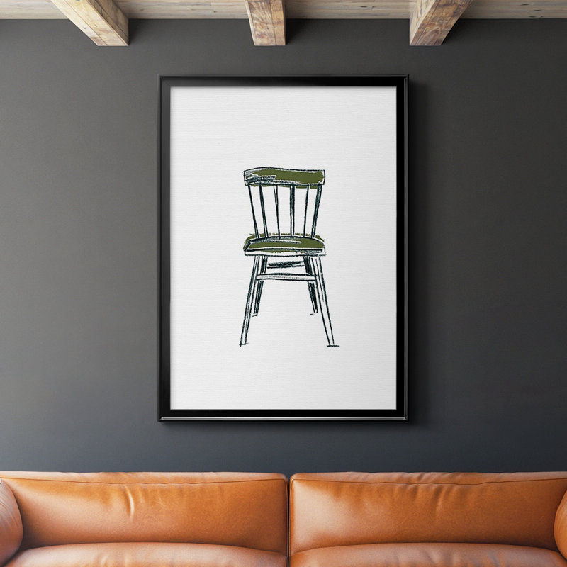Karrick Take A Seat IV - reproduction de cadre photo, L 30,5 po x H 42,5 po, Noir