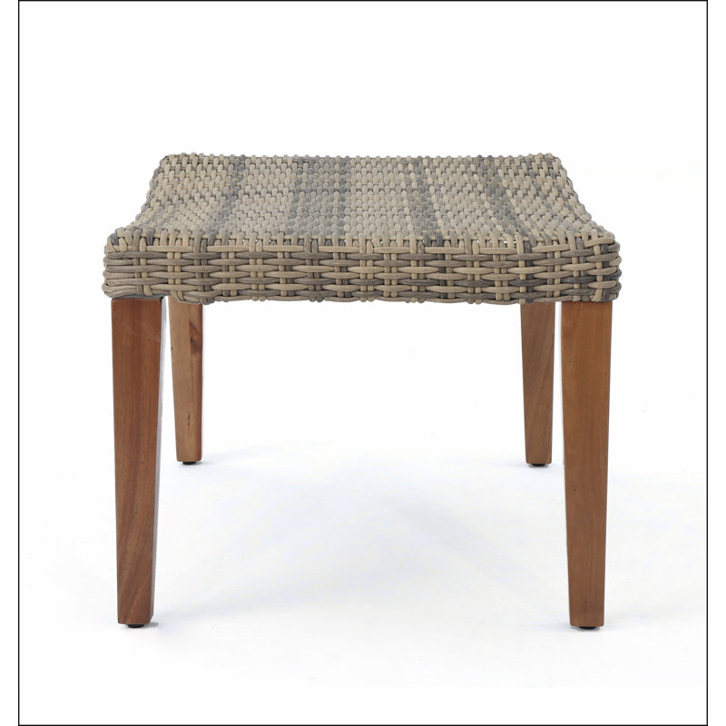 Fauteuil en bois et osier Hampton