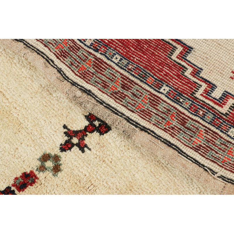 Antique One-of-a-Kind 4'3X7' Hand Knotted Area Rug