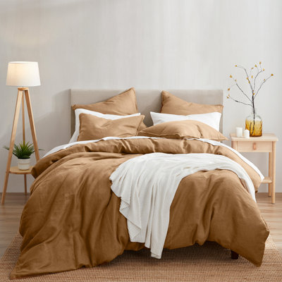 100% Linen French Flax Modern Rustic Farmhouse 3 Piece Duvet Cover Set