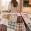 Jeté Oxford Greenland Home Fashions - couverture matelassée en coton à motif patchwork à motif réversible 50 "x 60"-517661262