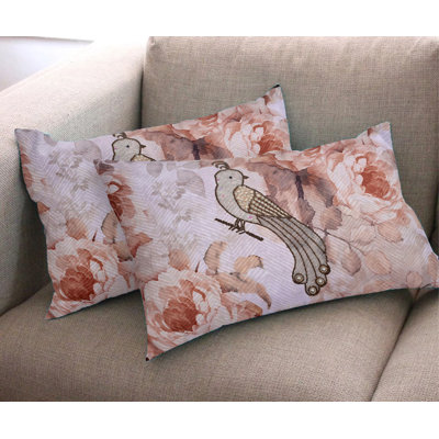 Rikulf Floral Lumbar Pillow