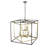 9-Light Black And Gold Iron Frame Chandelier