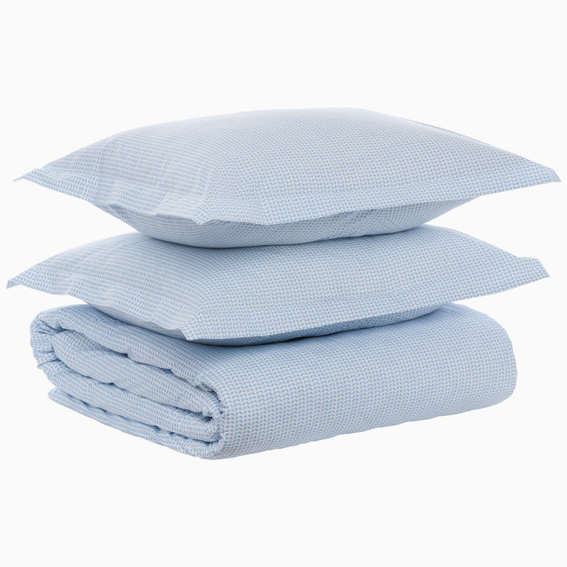 Cinde Light Indigo Duvet, Queen Duvet Cover