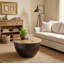 Table basse en bois et fer