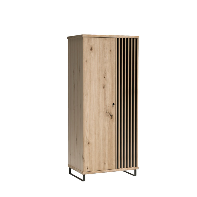 Blanche 2 Door Manufactured Wood Wardrobe