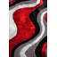 Tapis d'intérieur / extérieur noir / gris / rouge à poils longs Karleah-1405401548