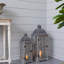 Bougie lanterne en bois décorative, porte-lanterne ouragan