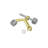 Deltana HP70U3 Hinge Pin Stop; Hinge Mounted; Bright Brass Finish-14747266