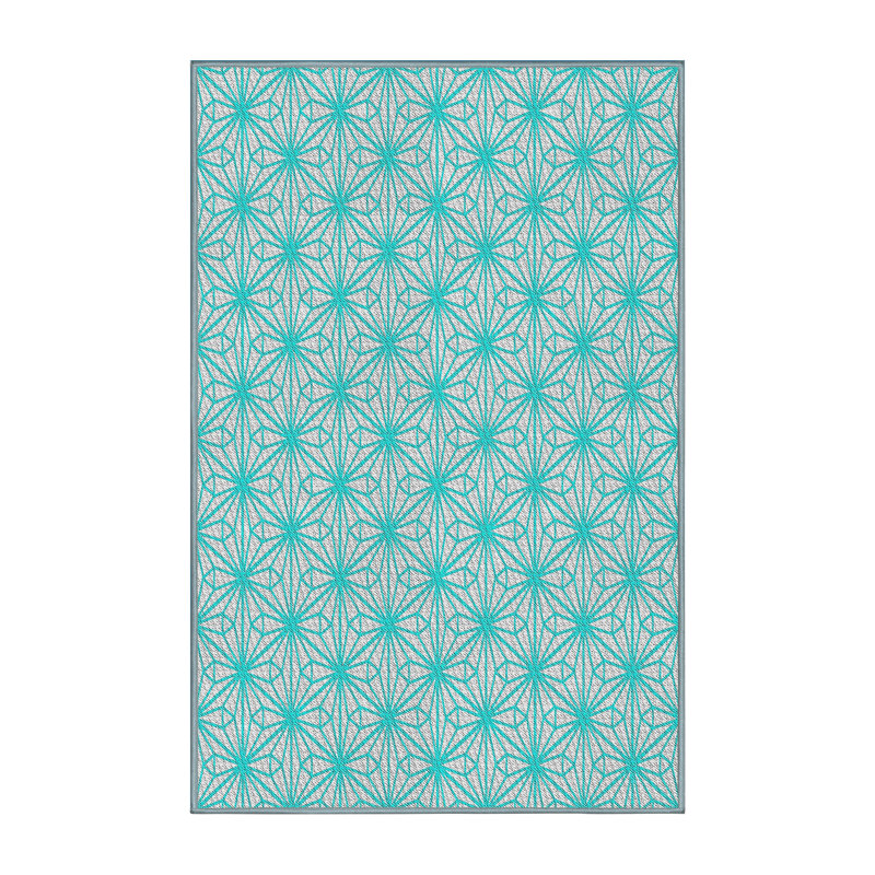Tapis de surface à motif bleu, Rectangle 3 pi x 5 pi
