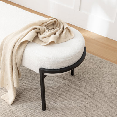 Banc rembourré Janeesha Boucle