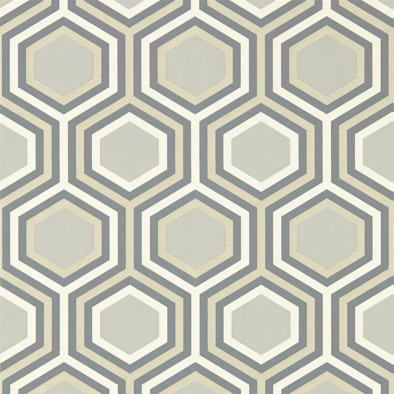 Selo Wallpaper, Slate/Platinum