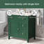 Meuble-lavabo simple 30 po avec plateau Nahshon-1787792730