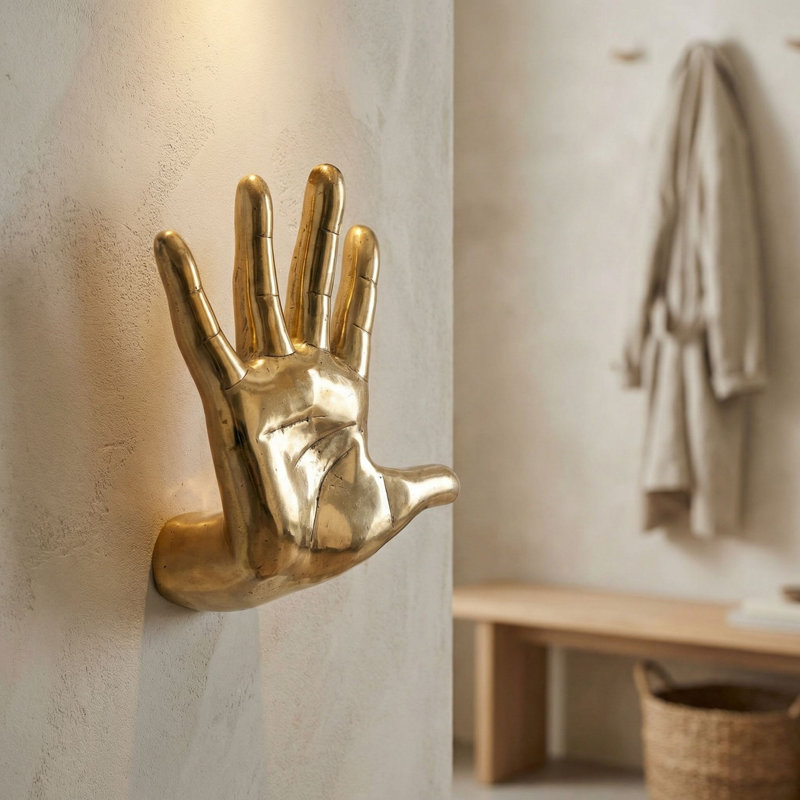 Hand on the Wall Figurine