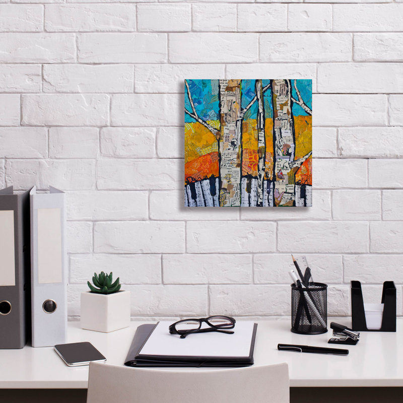 «Wild White 2» par St. Hilaire Elizabeth, art mural sur toile, H 12 po x l 12 po x P 0,75 po