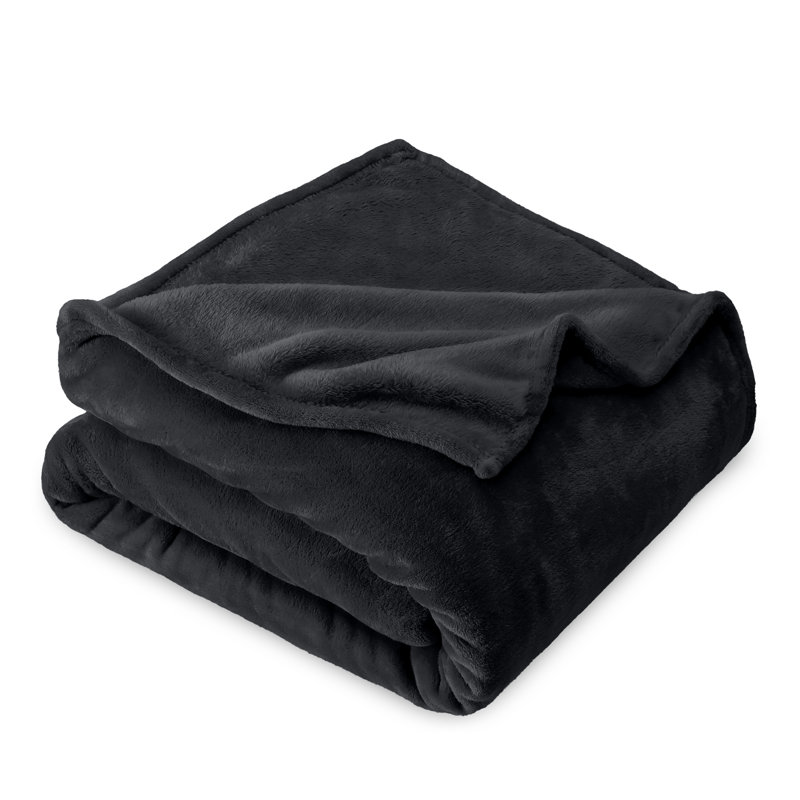 Couverture en molleton Bare Home Microplush - Kid, Noir, noir, noir, noir