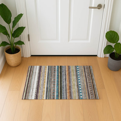 Premium Machine Washable Mayfield  Striped Rug
