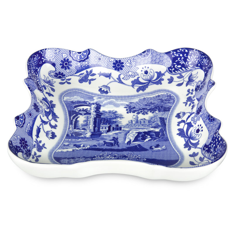 Spode Blue Italian Devonia Tray 7.5"